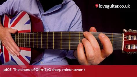 Online guitar lessons for absolute beginners. How to play the chord of G#m7 (G sharp minor 7 - Love ...