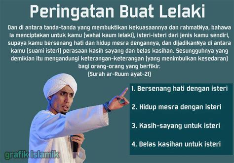 Jika si suami dapat menghayati maksud sabda rasulullah saw ini, sudah tentu masalah rumahtangga yang banyak berlaku pada zaman ini dapat dielakkan. Ciri-ciri Lelaki Dayus. Siapakah dia? | Koleksi Ceramah ...