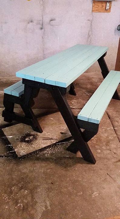 Cut several small blocks that length off of your scrap 2x4. Pin on Folding picnic table plans