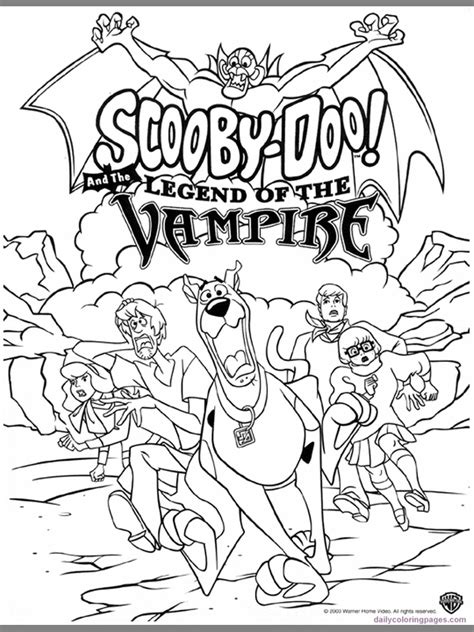 A kind ghost he does not entertain himself by scaring humans rather he loves helping them and playing with. scooby doo vampire movies coloring pages Free Printable ...