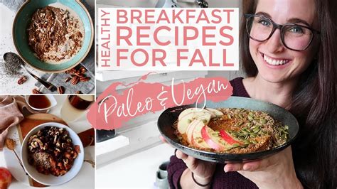 High protein vegan breakfast ideas. HEALTHY FALL BREAKFAST RECIPES 😍Vegan, Gluten Free, Dairy ...