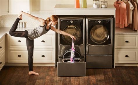 Discover lg washing machines and dryers, including front loaders, top loaders, lg twinwash dual load & washer what's new at the good guys. LG Debuting New TWINWash Washer and Dryer at CES 2019