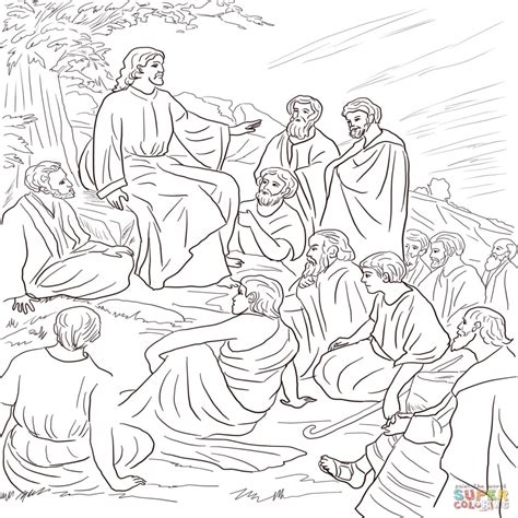 Jesus heals a paralyzed man zacchaeus is a real life example of the power that jesus has to change our hearts. Jesus Teaching Coloring Page at GetColorings.com | Free ...