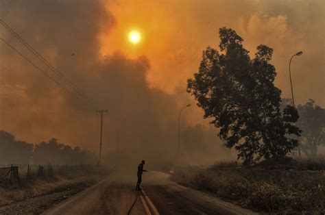 Incendii puternice în grecia, în urma unui val extrem de căldură. Incendi in Grecia: la Farnesina verifica la presenza di ...