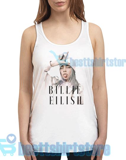When billie eilish was photographed wearing a tank top and shorts in lieu of her usual baggy attire in october, the resulting snaps sparked plenty of conversation — and toxic billie eilish ditches her baggy clothes for a tank top and shorts in los angeles. Billie Eilish Tank Top Billie Eilish Tank Top Men's ...