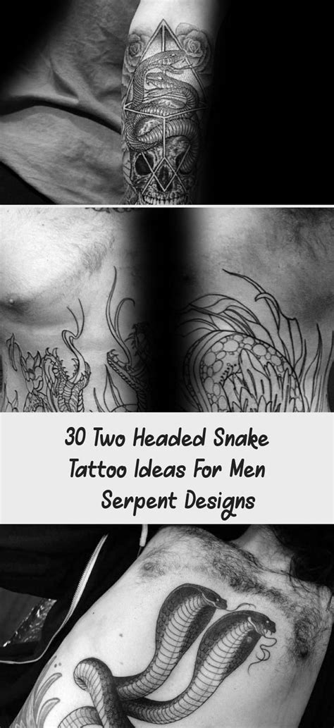 Feb 28, 2020 · snakes remind people of frightful bites or viper. 30 Two Headed Snake Tattoo Ideas For Men - Serpent Designs ...
