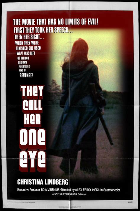 Una chica muda (christina lindberg, estrella del cine porno sueco) es secuestrada, drogada y obligada a trabajar como prostituta en un burdel. They Call Her One Eye | Revenge, Thriller, Film camp
