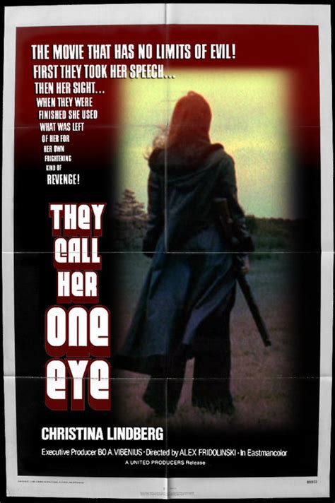 A young woman, muted after a sexual assault as a child, is trained to seek violent revenge on those who have wronged her after being kidnapped and forced to work as a prostitute. They Call Her One Eye | Revenge, Thriller, Film camp