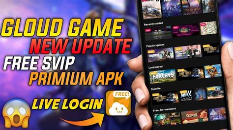 Best gaming app , play 200+ pc xbox ps games on your phone! Gloud games MOD apk🔥/ Free SVIP and unlimited time / Play ...