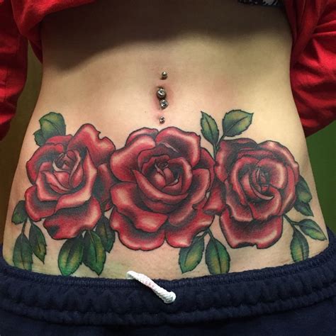 Male rose tattoo on stomach. 20 Super Sexy Stomach Tattoos