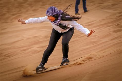 Short camel ride (can be repeated). Dubai: Morning Desert Safari, Dune Bashing, Sand Boarding ...