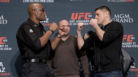 Anderson silva vs michael bisping fight highlights. UFC 183: Anderson Silva vs. Nick Diaz staredown - MMA Fighting