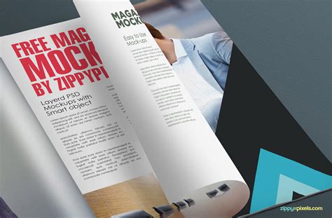 Get started now for free! Free Realistic Magazine Page Mockup on Behance