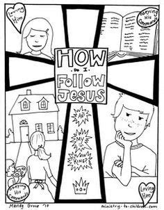 They can serve as a great take home activity. Follow Jesus on Pinterest | Jesus coloring pages, Bible ...