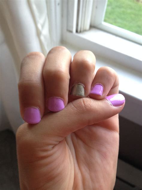 Maybe you would like to learn more about one of these? Own light purple/pink color plain nails | Purple pink ...