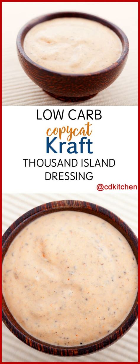 Not to mention less calories!) please enjoy! Low Carb Copycat Kraft Thousand Island Dressing - This low carb copycat reci… | Kraft thousand ...