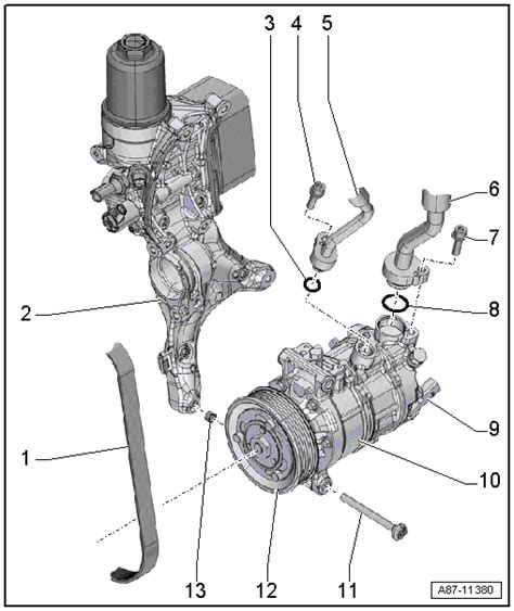 Do not install the product where the noise or hot air from the it is a consumer air conditioner, not a precision refrigeration system. Volkswagen Golf Service & Repair Manual - Assembly overview - drive unit of air conditioner ...