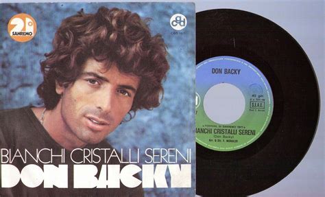 Pagina ufficiale del cantautore toscano de l'immensità. Sanremo : Sanremo 1971 - Don Backy - Bianchi Cristalli Sereni