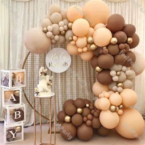 Collection by creative bottles studio. 114pcs Coffee Balloon Garland Kit DIY Wedding Decoration | Etsy in 2021 | Baby shower party ...