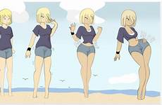 booty shorts bump chompworks deviantart sequence female transformation drawings hip