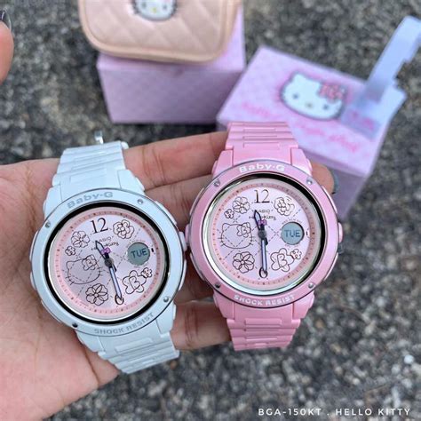 Love this hello kitty x baby g watch! CASIO BABY-G HELLO KITTY BGA-150KT-4 BGA150KT-7 100% ...