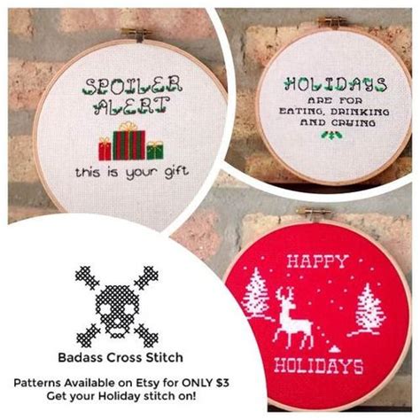 Maybe you would like to learn more about one of these? Badass Cross Stitch | Holiday cross stitch, Holiday cross ...