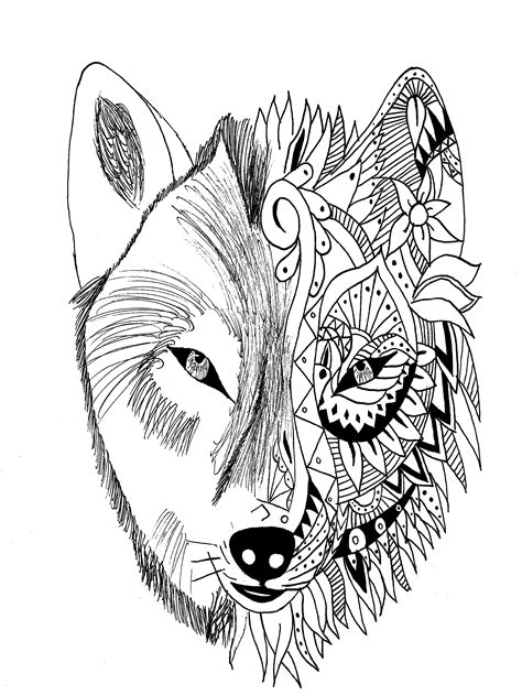 Ellos son los dueños y fundadores del mandalay. Coloriages à imprimer : Loup, numéro : 5ba8b0ea