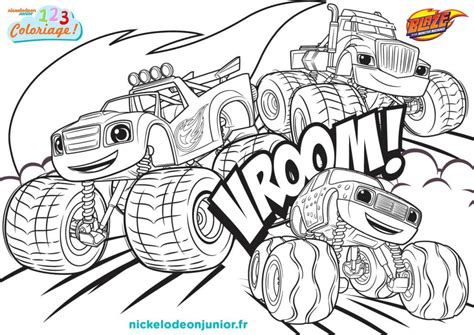 If you care about your kids let your kids to free potential! Blaze and the monster machines coloring pages | Image ...