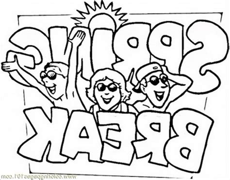 Online printable coloring sheets while can be speedily delivered at the reception desk. Spring Break Coloring Pages at GetColorings.com | Free ...