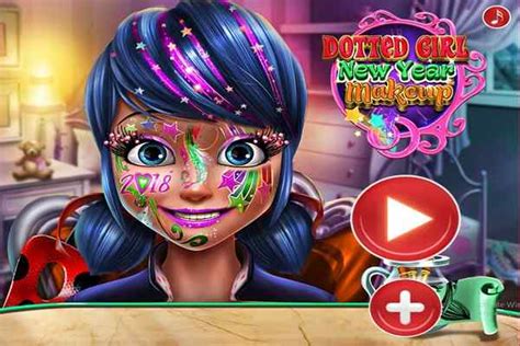 Gather your powders, your paints, your brushes and liners and multitude of tools to make you look pretty. Dotted Girl New Year Makeup, Make Up Games - Play Online ...