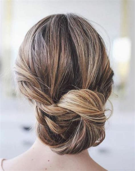 The key is to keep your hair neatly swept back, and your braid loose for a contrast and intrigue. 25 Quick And Easy updos Hairstyles For Lazy Beauties ...