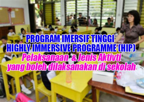 To provide a platform for teachers to learn english from community and organizations with good english. Apakah Program Imersif Tinggi (HIP)?