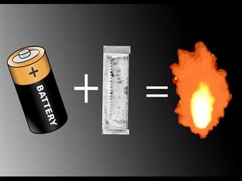 Understand that i'm not saying while fires are rare, an angry battery pack is quite a dangerous beast. How To Light Fire With Gum Wrapper and Battery! - YouTube
