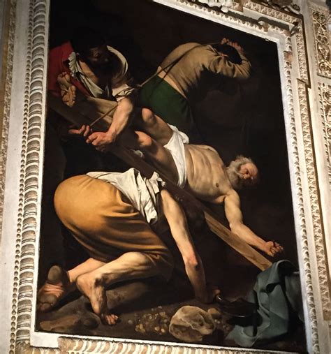 The painting depicts the martyrdom of st. Pin on Rome