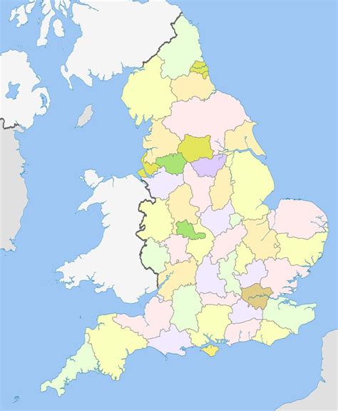 List of places in England - Wikipedia | Counties of england, English counties, England regions