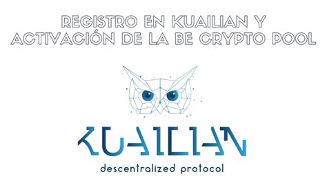 Its token crashed nearly 90% within less than two months in early 2018 as regulatory crypto crackdowns ushered in a further reading. Registro Kuailian DP y activación de la Be Crypto Pool # ...