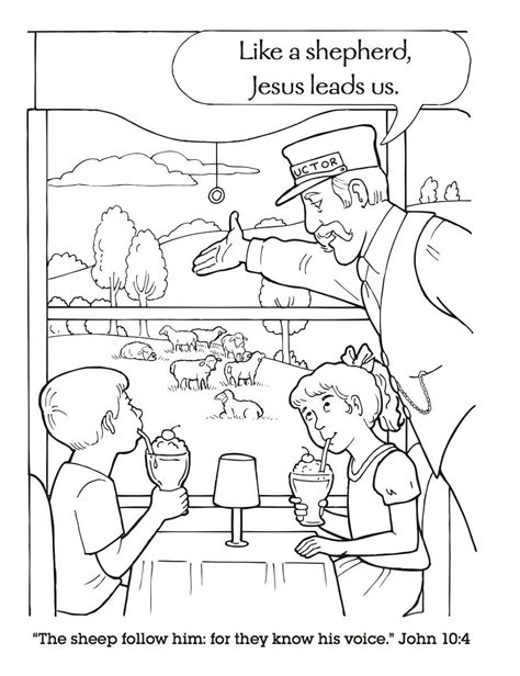 By the end of this lesson, kids will learn that god can set them back on track if they admit their mistakes. VBS Coloring Book - Jesus is our Shepherd | Sunday school ...