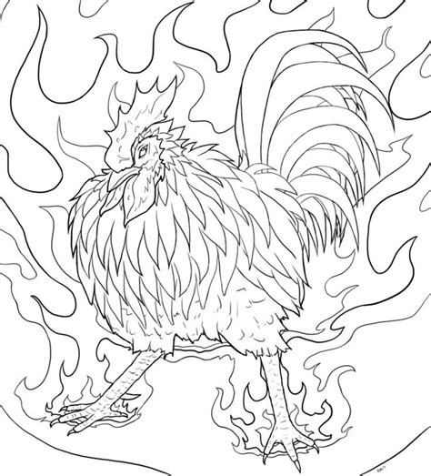 Portuguese rooster coloring page pages template. Coloring page | Coloring pages, Rooster, Color me