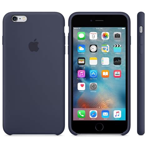 Apple iphone se (2020) add. APPLE - Custodia in Silicone per iPhone 6S Plus Blu Notte ...
