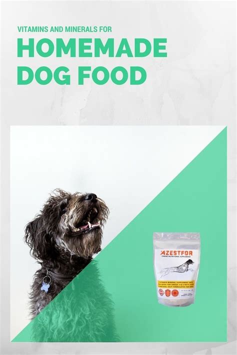 A raw food dog diet is designed to replicate to some degree what your dog might eat in the wild. Vitamins For Homemade Dog Food | Homemade dog food ...