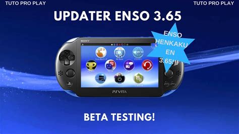 Launch the settings application 2. ACTUALIZACIÓN DE PS VITA 3 60 ENSO HENKAKU A CFW 3 65 ...