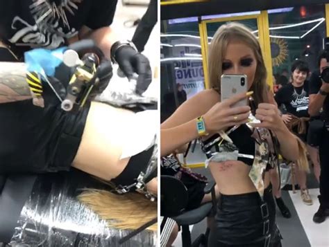 Um rapaz que faz vídeos sem graça no youtube. Luisa Sonza faz tatuagem na costela durante o Lollapalooza ...