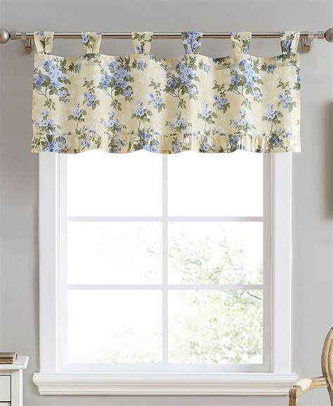 Zeitloses design für ihren tisch direkt online bestellen Laura Ashley Cassidy Tab Top Valance & Reviews - Window ...