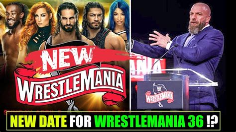 37th wrestlemania 2021 venue is one of the popular destination of the usa. SHOCKING: New Date for Wrestlemania 36 7th June 2020😮? New ...