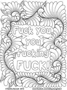 Adult color pages words swear word adult coloring pages free 2762669 free coloring page from shut the fk up and color me. Sassy Sayings Printable Coloring Book for Adults, Curse ...