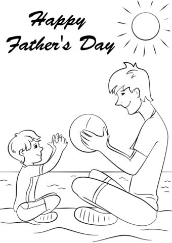 Print, color and enjoy these father's day coloring pages! Happy Father's Day coloring page | Free Printable Coloring ...