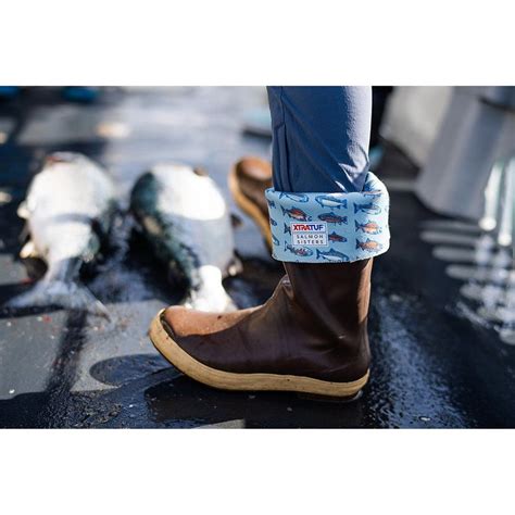 Made for strong women everywhere. Xtratuf Women's 15Ó Boots w/ Salmon Sisters Salmon Print