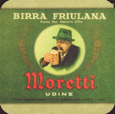 Beer coaster - Coaster number 8-1 | Brewery Moretti :: City - Udine ...