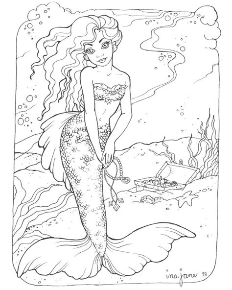 Printable the little mermaid coloring page to print and color. Coloring Pages Mermaids H2O