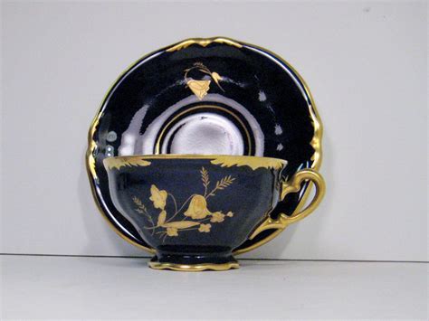 Part of the purpose is to also give the appearance that eye balls are still there. Vintage Tea Cup & Saucer Waldershof Bavaria Germany Cobalt ...
